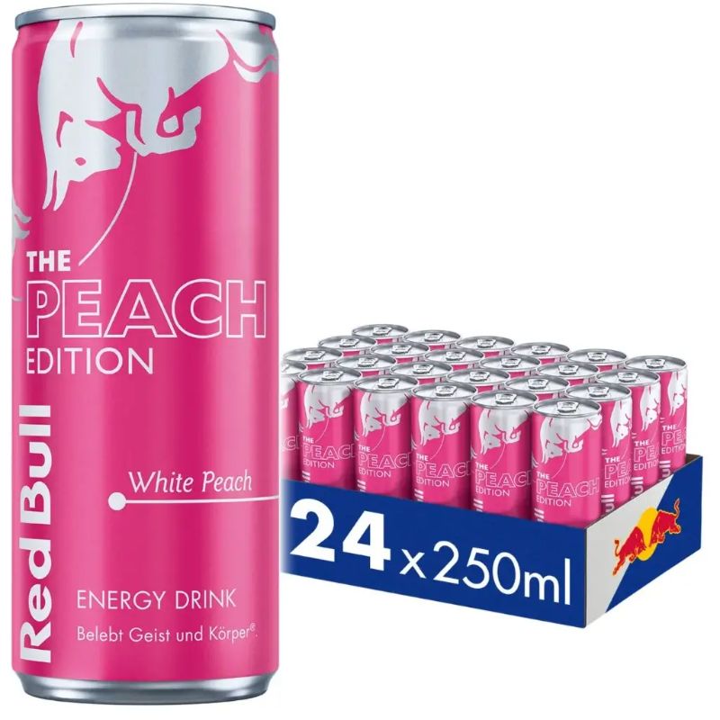 Red Bull White Peach Energy Drink – 24 Pack (250ml)