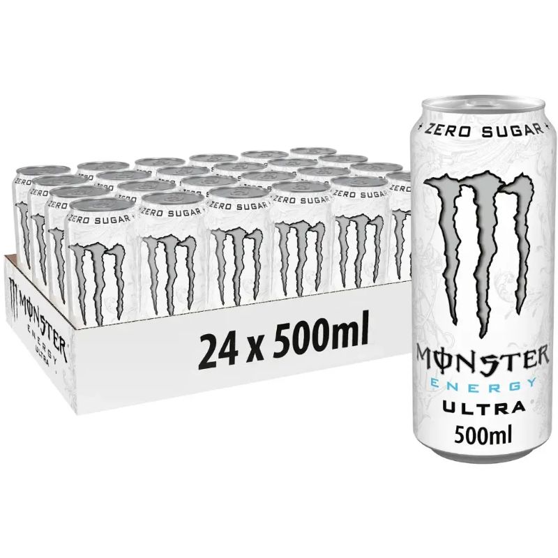 Monster Ultra White Energy Drink – 24 Pack - 500 ml